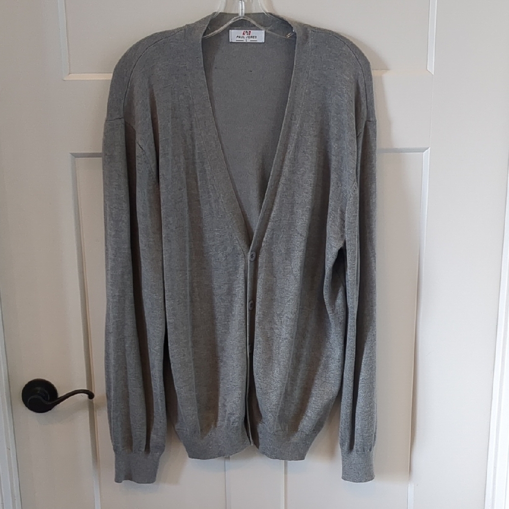 Gray Cardigan Sweater